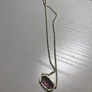 Elisa Pendant Necklace In Amethyst